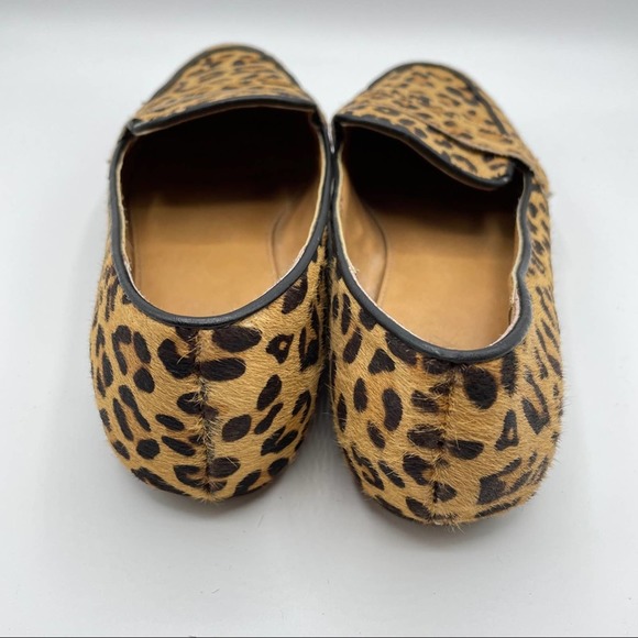 J. CREW Factory Leopard Calf Hair Penny Loafers - Picture 5 of 7